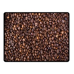 Coffee Beans Food Texture Double Sided Fleece Blanket (small)  by artworkshop