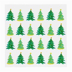 Christmas Trees Watercolor Decoration Medium Glasses Cloth by artworkshop