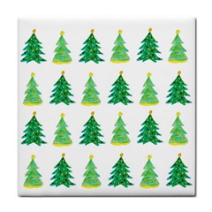 Christmas Trees Watercolor Decoration Face Towel by artworkshop