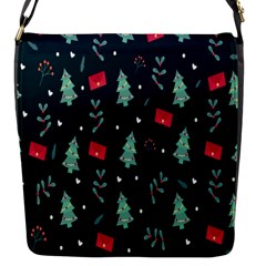 Christmas Pattern Design Flap Closure Messenger Bag (s) by artworkshop