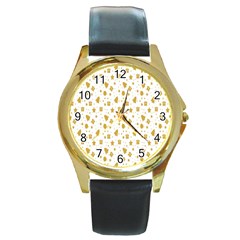 Christmas Ornaments Round Gold Metal Watch