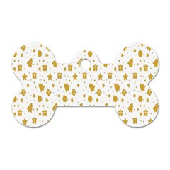 Christmas Ornaments Dog Tag Bone (one Side)