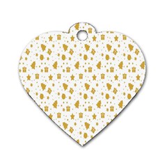 Christmas Ornaments Dog Tag Heart (two Sides) by artworkshop