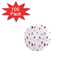 Christmas Background Wrapping 1  Mini Magnets (100 pack)  Front