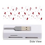 Christmas Background Wrapping Memory Card Reader (Stick) Front