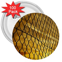 Chain Link Fence  3  Buttons (100 Pack)  by artworkshop