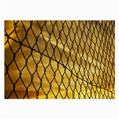 Chain Link Fence  Large Glasses Cloth by artworkshop