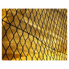 Chain Link Fence  Double Sided Flano Blanket (medium) 