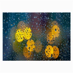 Bokeh Raindrops Window  Large Glasses Cloth by artworkshop