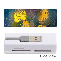Bokeh Raindrops Window  Memory Card Reader (stick) by artworkshop