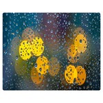 Bokeh Raindrops Window  Double Sided Flano Blanket (Medium)  60 x50  Blanket Front