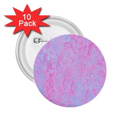  Texture Pink Light Blue 2 25  Buttons (10 Pack) 