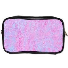  Texture Pink Light Blue Toiletries Bag (One Side)