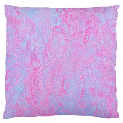  Texture Pink Light Blue Standard Flano Cushion Case (Two Sides)