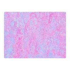  Texture Pink Light Blue Double Sided Flano Blanket (Mini) 