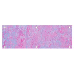  Texture Pink Light Blue Banner and Sign 6  x 2 