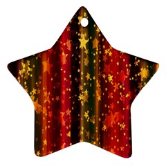 Background Stars Pattern Wallpaper Christmas Ornament (star) by artworkshop