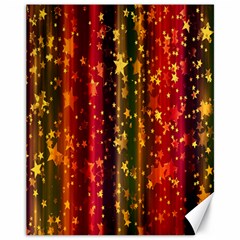 Background Stars Pattern Wallpaper Christmas Canvas 11  X 14  by artworkshop