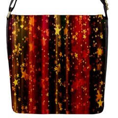 Background Stars Pattern Wallpaper Christmas Flap Closure Messenger Bag (s) by artworkshop