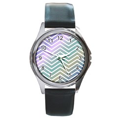 Zigzag-maves Round Metal Watch by nateshop