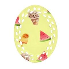 Ice-cream Ornament (oval Filigree) by nateshop