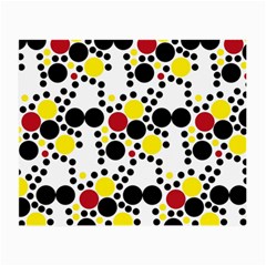 Pattern-polka Yellow Re Black Small Glasses Cloth by nateshop