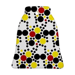 Pattern-polka Yellow Re Black Bell Ornament (two Sides) by nateshop