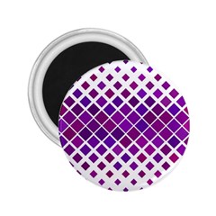 Pattern-box Purple White 2 25  Magnets by nateshop