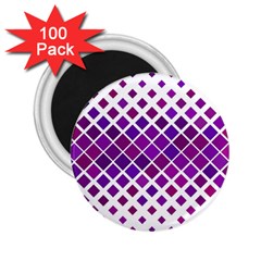 Pattern-box Purple White 2 25  Magnets (100 Pack)  by nateshop