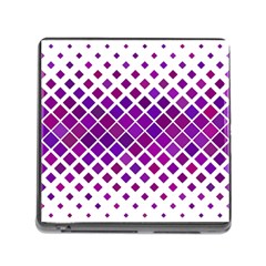 Pattern-box Purple White Memory Card Reader (square 5 Slot) by nateshop