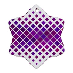 Pattern-box Purple White Ornament (snowflake) by nateshop