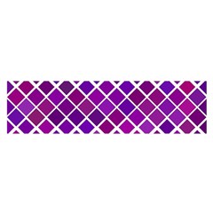 Pattern-box Purple White Oblong Satin Scarf (16  X 60 ) by nateshop