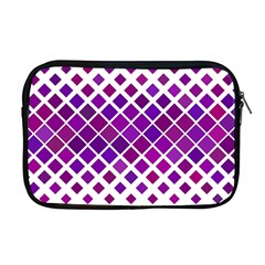 Pattern-box Purple White Apple Macbook Pro 17  Zipper Case by nateshop