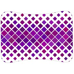 Pattern-box Purple White Velour Seat Head Rest Cushion by nateshop