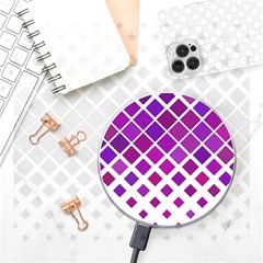 Pattern-box Purple White Wireless Charger by nateshop