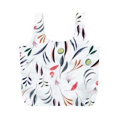 Watercolor-fruit Full Print Recycle Bag (m)