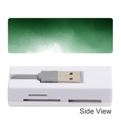 Watercolor-green White Memory Card Reader (stick)