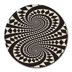 Retro-form-shape-abstract Round Mousepads