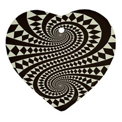 Retro-form-shape-abstract Heart Ornament (two Sides) by Jancukart