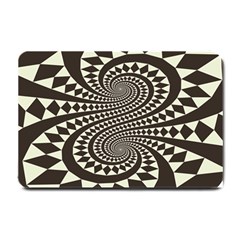 Retro-form-shape-abstract Small Doormat 