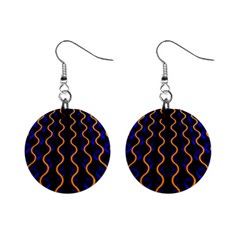 Pattern Abstract Wwallpaper Waves Mini Button Earrings by Jancukart