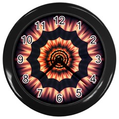 Digital Art Art Artwork Abstract Wall Clock (black)