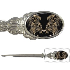 Animalsangry Male Lions Conflict Letter Opener