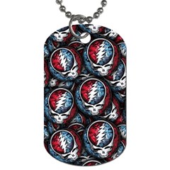 Grateful Dead Pattern Dog Tag (two Sides) by Jancukart