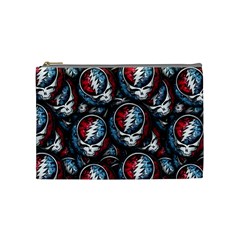 Grateful Dead Pattern Cosmetic Bag (Medium)