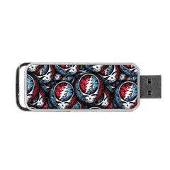 Grateful Dead Pattern Portable Usb Flash (one Side) by Jancukart