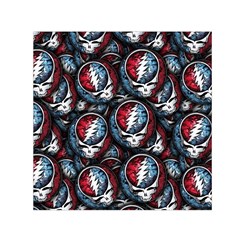 Grateful Dead Pattern Square Satin Scarf (30  x 30 )