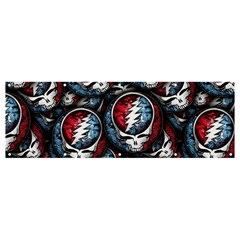 Grateful Dead Pattern Banner and Sign 12  x 4 