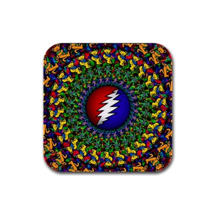 Grateful Dead Rubber Square Coaster (4 pack)