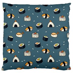 Sushi Pattern Large Flano Cushion Case (one Side) by Jancukart